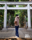 Japanese Hemp Leaf (Asanoha) Pattern Men's Rain Jacket