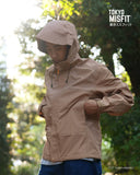 Japanese Hemp Leaf (Asanoha) Pattern Men's Rain Jacket