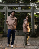 Japanese Hemp Leaf (Asanoha) Pattern Men's Rain Jacket
