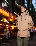 Japanese Hemp Leaf (Asanoha) Pattern Men's Rain Jacket