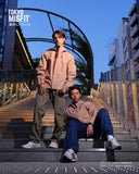 Japanese Hemp Leaf (Asanoha) Pattern Men's Rain Jacket