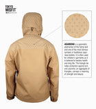 Japanese Hemp Leaf (Asanoha) Pattern Men's Rain Jacket