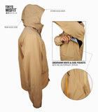 Japanese Hemp Leaf (Asanoha) Pattern Men's Rain Jacket