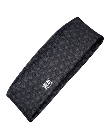 Hemp Leaf (Asanoha) Headband - Black
