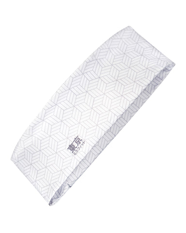 Japanese Cube Headband - White