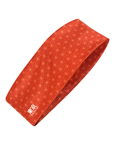 Hemp Leaf (Asanoha) Headband - Red