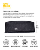 Japanese Cube Headband - Black