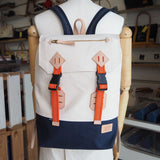 Double Fastener Canvas Backpack