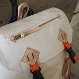 Double Fastener Canvas Backpack