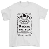 Jack Herer "Emperor of Hemp" Tribute T-Shirt (black logo)